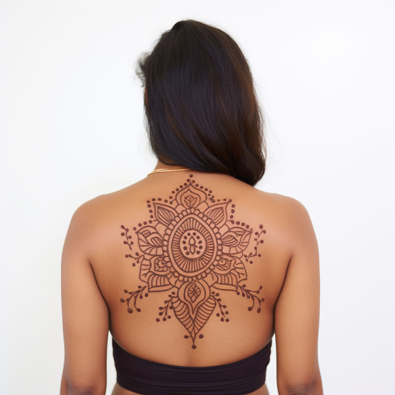 How to Create a Stunning Henna Backpiece